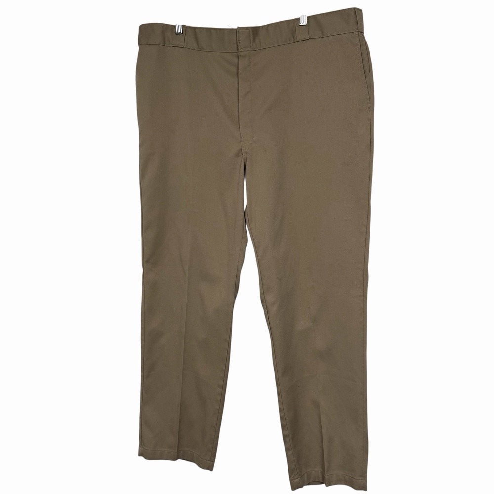 Dickies 874 Flex Original Fit Khaki Work Pants Mens 44x32 Tan Chino Straight Leg